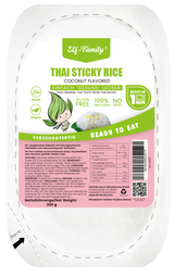 Elf-Family Low Carb Diet Box for 1 Week | Instant Sticky Rice Dessert - Coconut Flavour - Vegan, Gluten Free, Halal