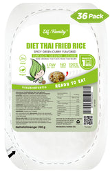 Elf-Family Rice Poke Bowl Box for 1 month| Thai Spicy Green Curry Fried Rice of Jasmine Rice, Konjac Rice and Vegetables