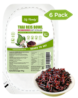 Elf-Family 170g x  6er Pack Low Carb Diät Box für 1 Woche | Reisbeerreis Konjakreis Bowl - Instant Büromittagessen - ballaststoffreiche Ernährung MHD:10/11/2027