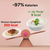 Elf-Family Familienpackung Glasnudeln von Konjak für Vegan, Glutenfrei, Keto Diät, Low Carb Rezepte