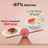 Elf-Family Ultra Low Carb 9 kal pro 100g Konjak Fettucine Nudeln für Vegetarier, Keto, Halal, Glutenfrei und Low Carb Rezepte