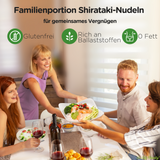 Elf-Family Ultra Low Carb 9 kal pro 100g Konjak Fettucine Nudeln für Vegetarier, Keto, Halal, Glutenfrei und Low Carb Rezepte