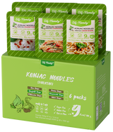 Elf-Family sample pack 6*100g | Konjac in the form of spaghetti, glass noodles and udon | Low carb snacks