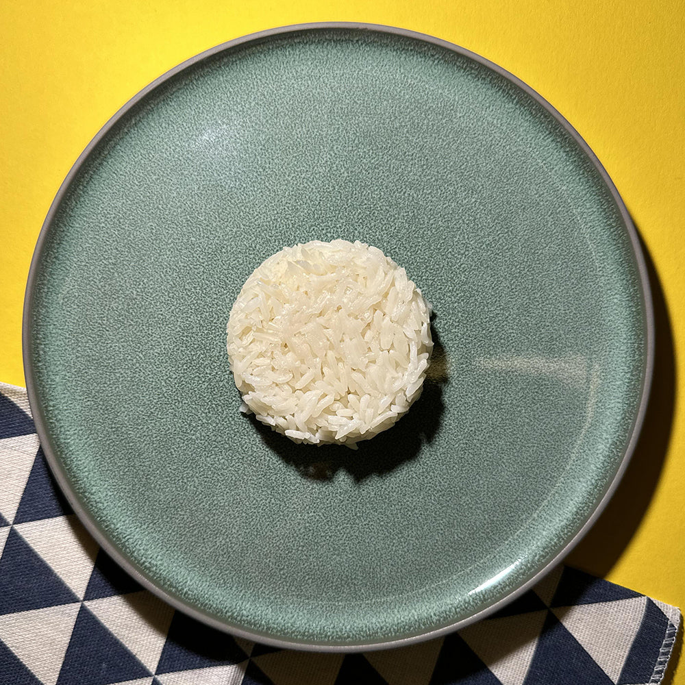 Elf-Family Low Carb Reis Bowl von Gekochter Jasminreis für schnelles Mittagessen im Büro
