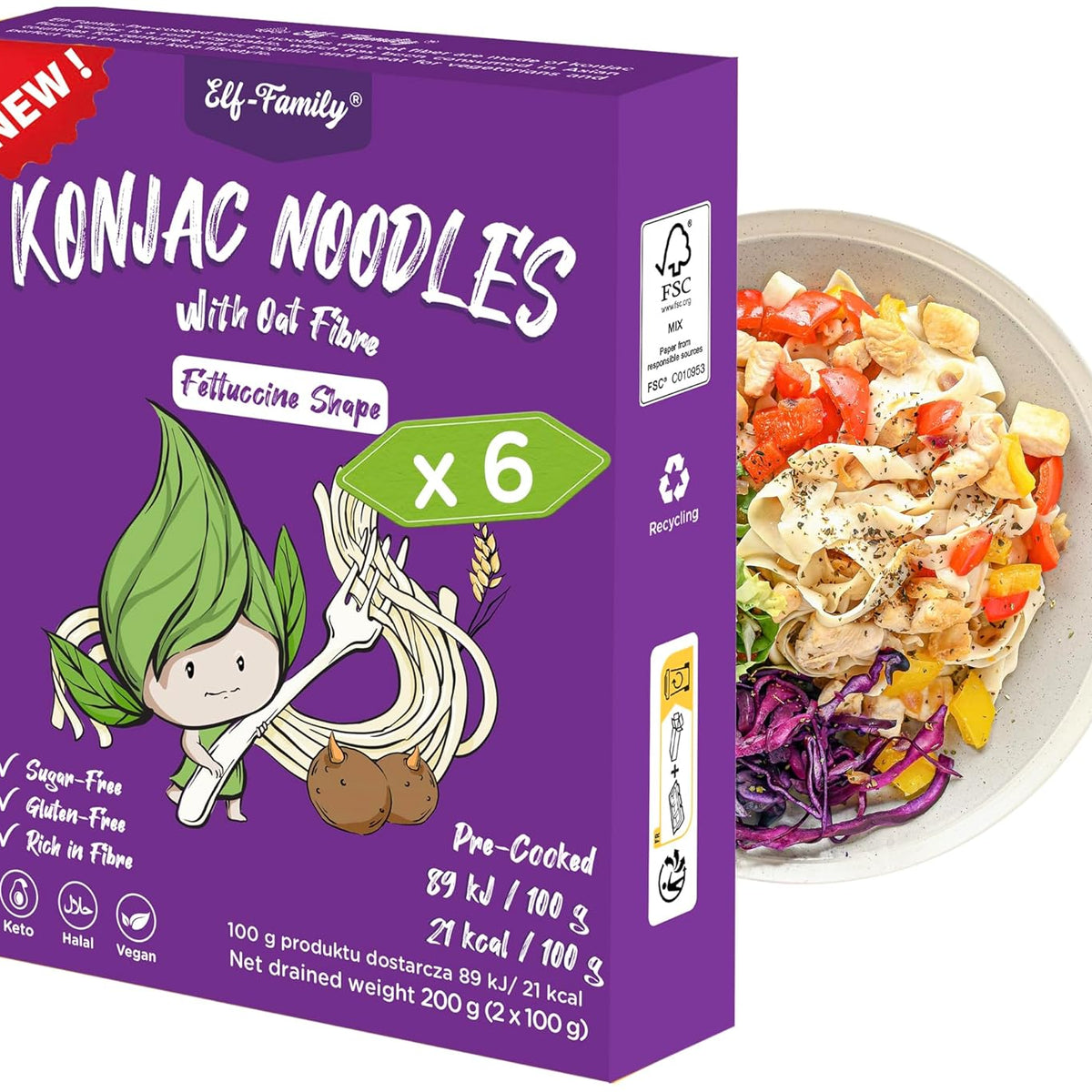 Elf Family Diet Food Premium Konjak Nudeln Aus Thailand Vegan elf-family-diet-food-premium-konjak-nudeln-aus-thailand-vegan