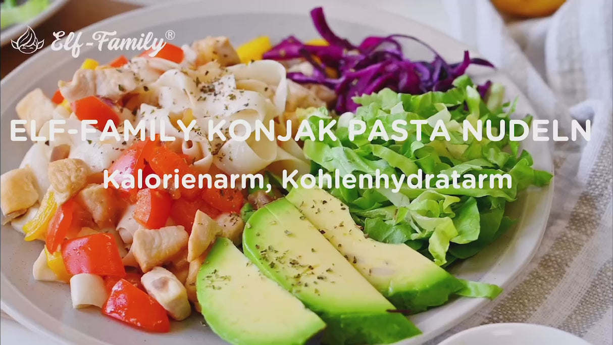 Elf-Family Fettucine Pasta Diät Box aus Konjak Glucomannan zum Abnehmen  von Thai