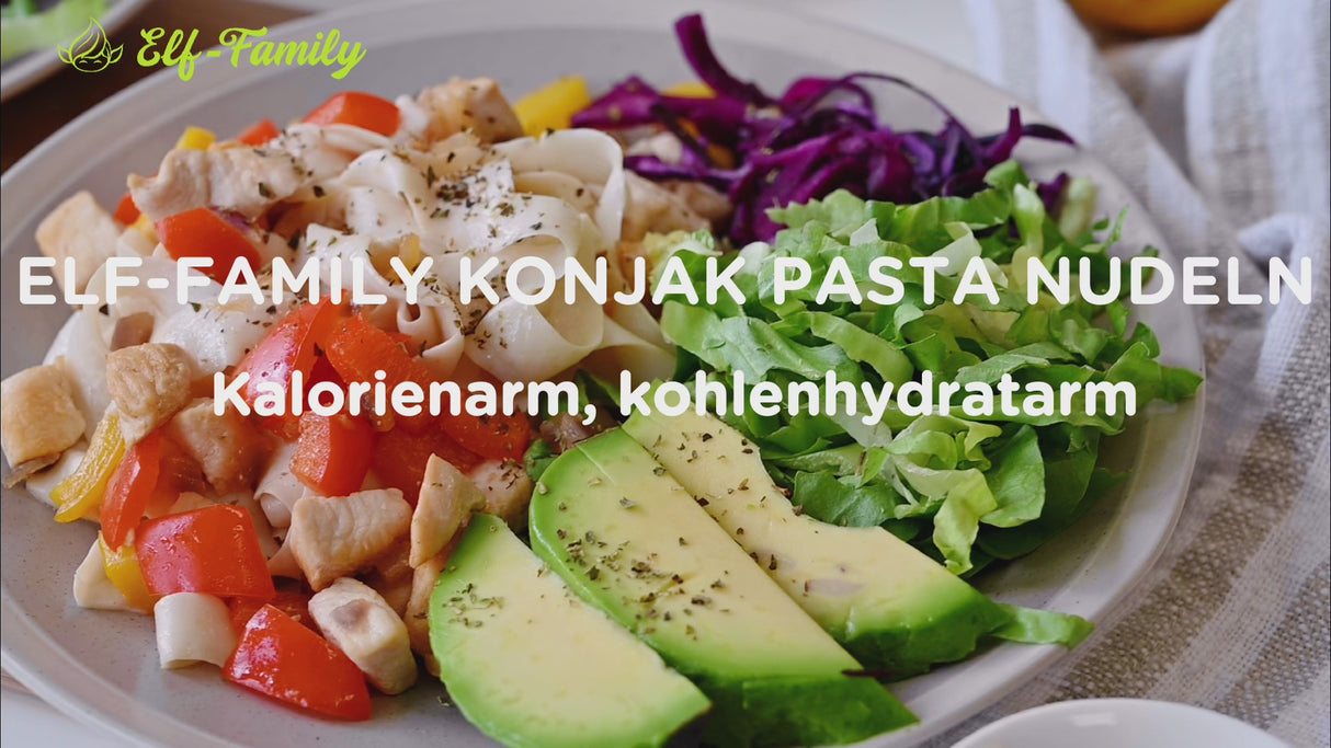 Elf-Family  Probierpaket Spaghetti Konjak Nudeln für Vegan, Keto Diät und Low Carb Diät-240g x1er Box(2 pack)