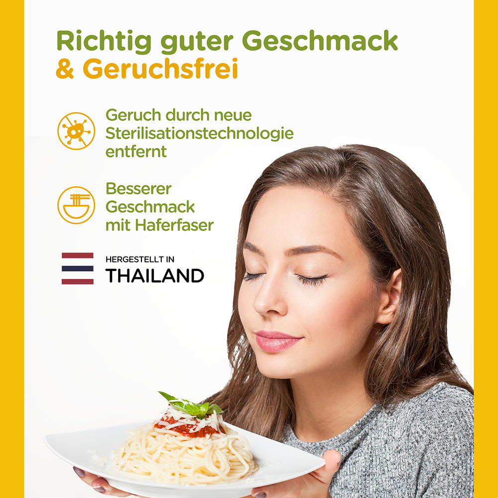 Low Carb Lebensmittel Konjak Nudeln aus Thailandia Vegan Glutenfrei-240g x1er Box(2 pack), Elf-Family Shirataki Nudeln Instant Nudeln Pasta Klassische/Keto Diet Food/Kalorienarme/Zuckerfrei -Spaghetti 