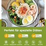 Low Carb Lebensmittel Konjak Nudeln aus Thailandia Vegan Glutenfrei-240g x1er Box(2 pack), Elf-Family Shirataki Nudeln Instant Nudeln Pasta Klassische/Keto Diet Food/Kalorienarme/Zuckerfrei -Spaghetti 